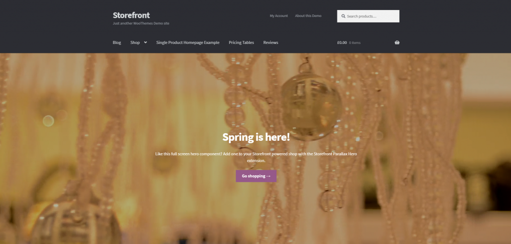 WooCommerce Storefront WordPress WooCommerce Theme