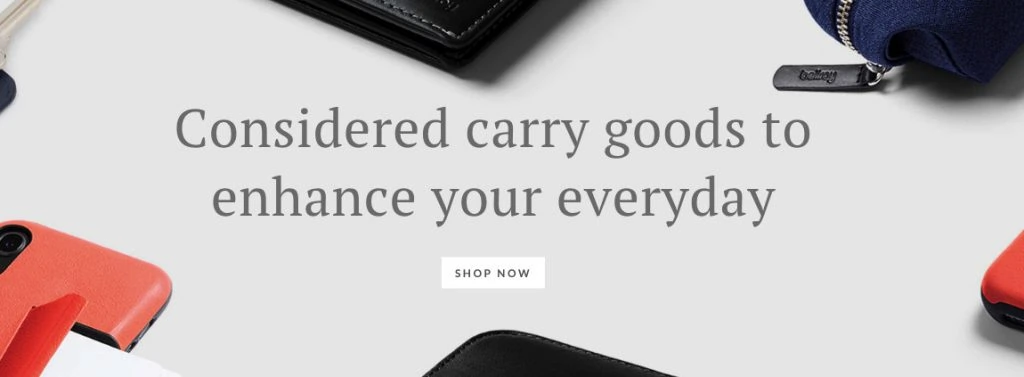 bellroy homepage