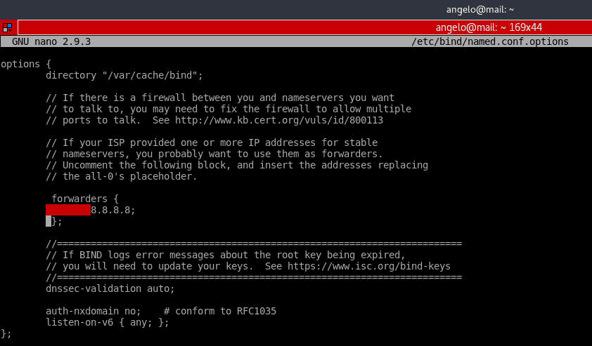 Editing DNS zone to set up an Ubuntu Mail Server