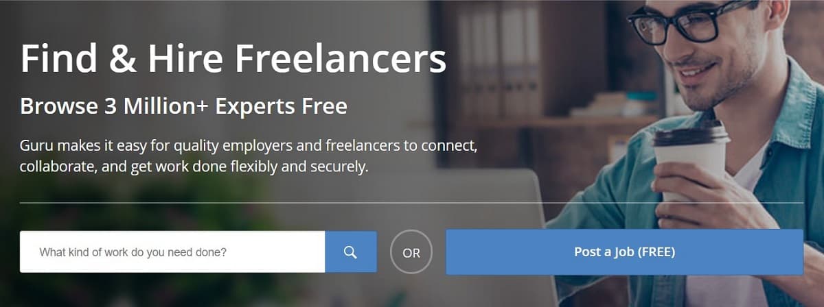 Top 10 Best Freelancing Websites for Writers and Graphics designer 4 Guru freelance website