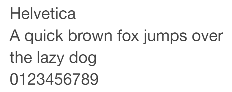Helvetica HTML font terbaik untuk website