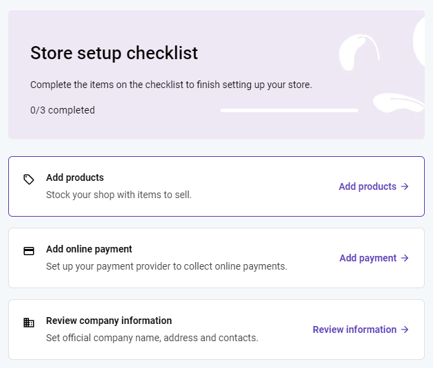 Hostinger Website Builder 的商店管理器上的添加产品选项