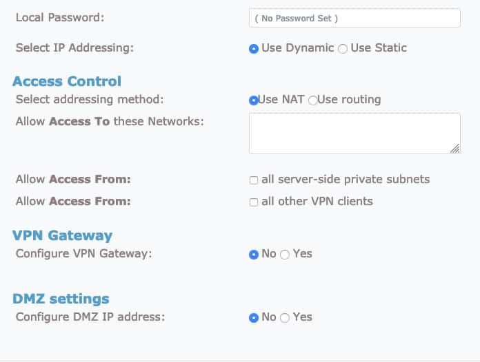 Cấu hình thông tin người dùng OpenVPN