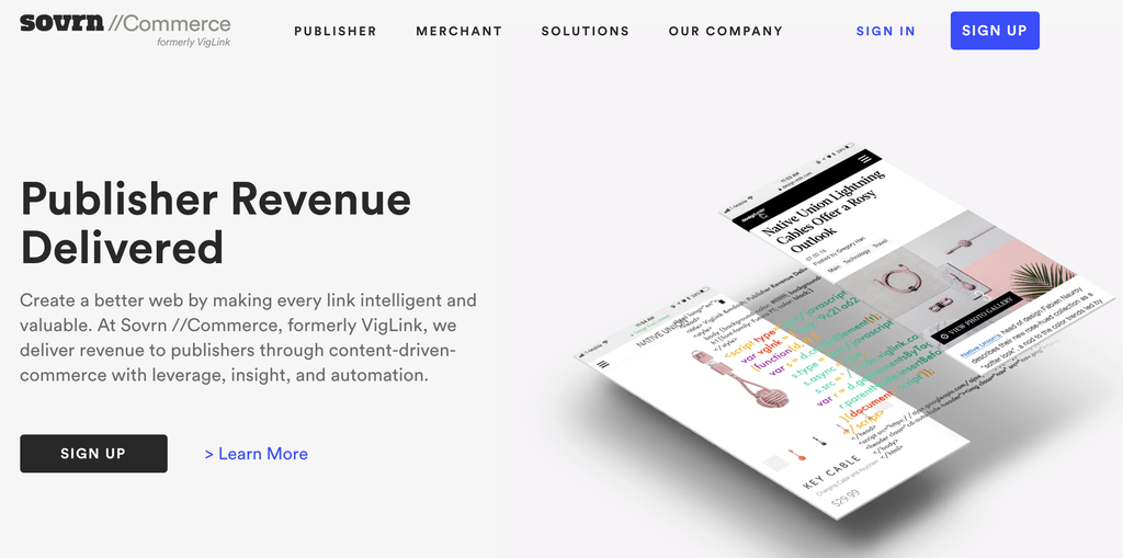 sovrn homepage