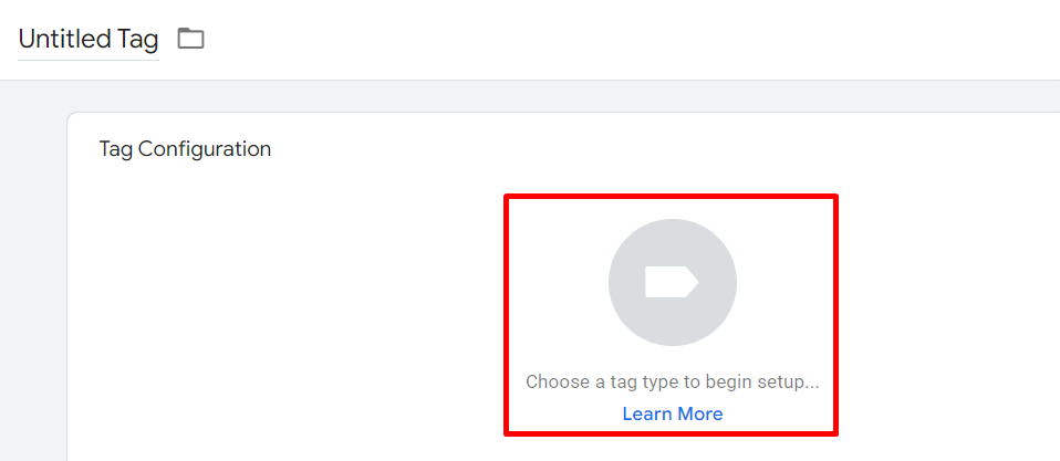 Click the icon to choose a tag