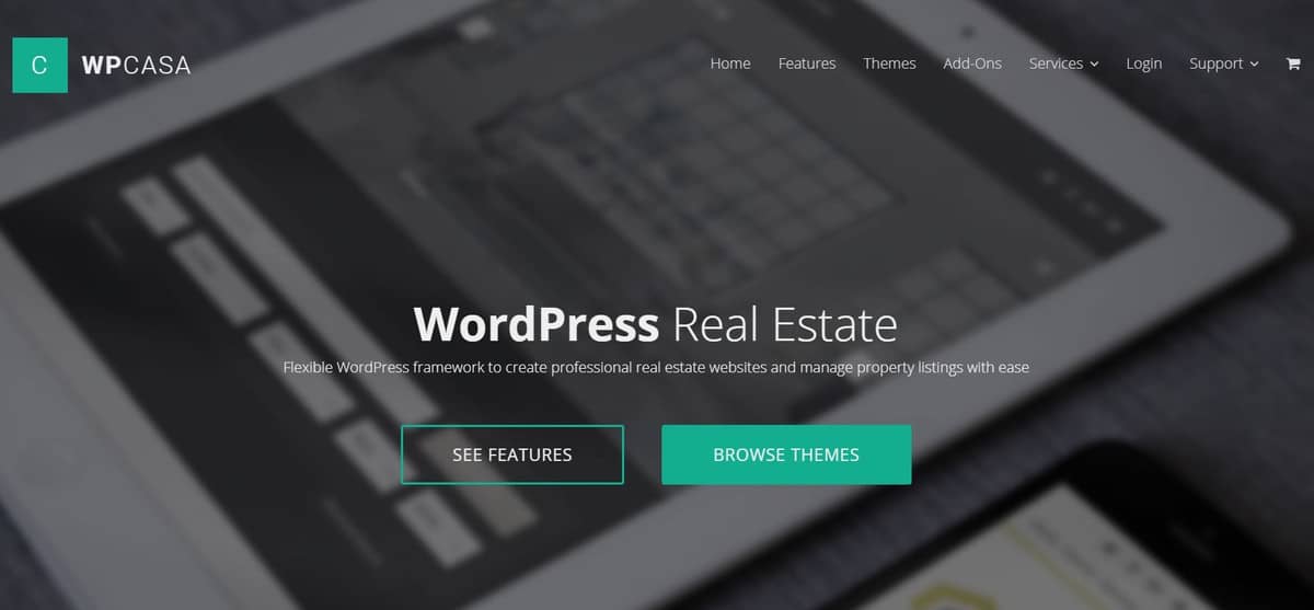 wpcasa WordPress plugin's website's homepage