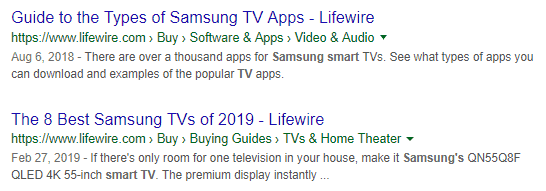 lifewire site powered with breadcrumbs schema markup