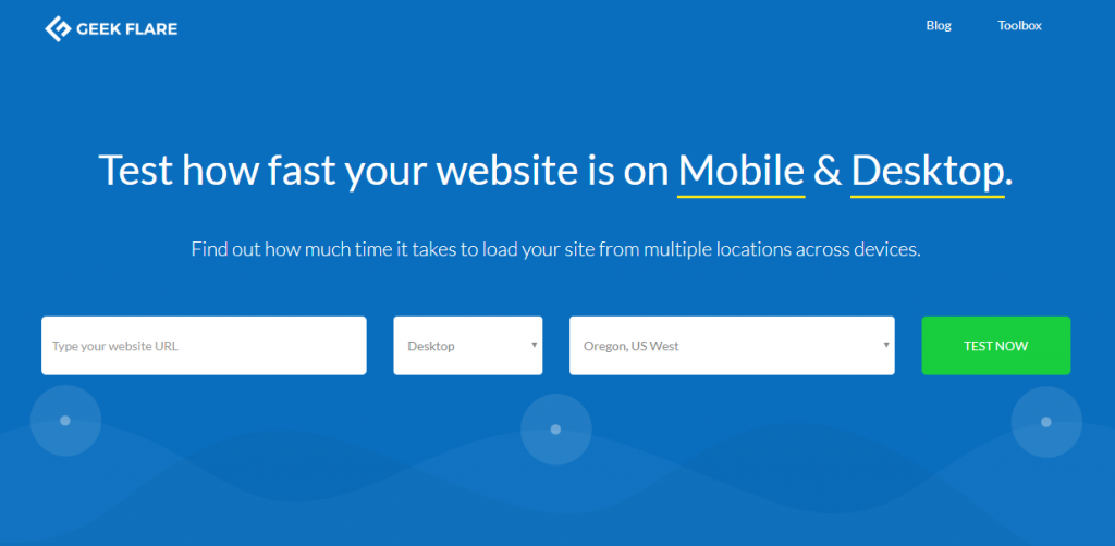 website speed test tool Geekflare