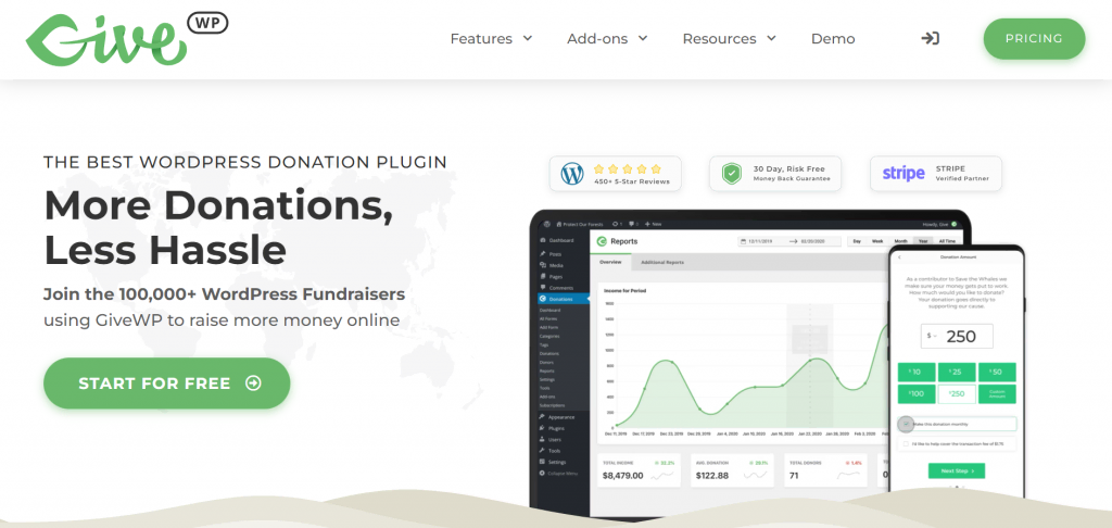 GiveWP – Donation Plugin and Fundraising Platform – WordPress plugin