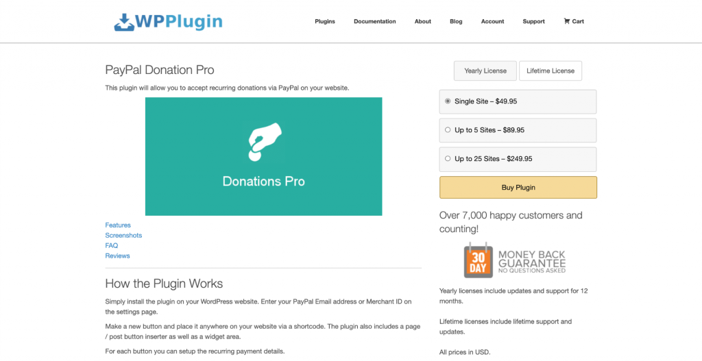 Choose from multiple button styles with PayPal Donation Plugin WordPress