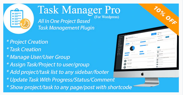 Task Manager pro WordPress Project Management Plugin