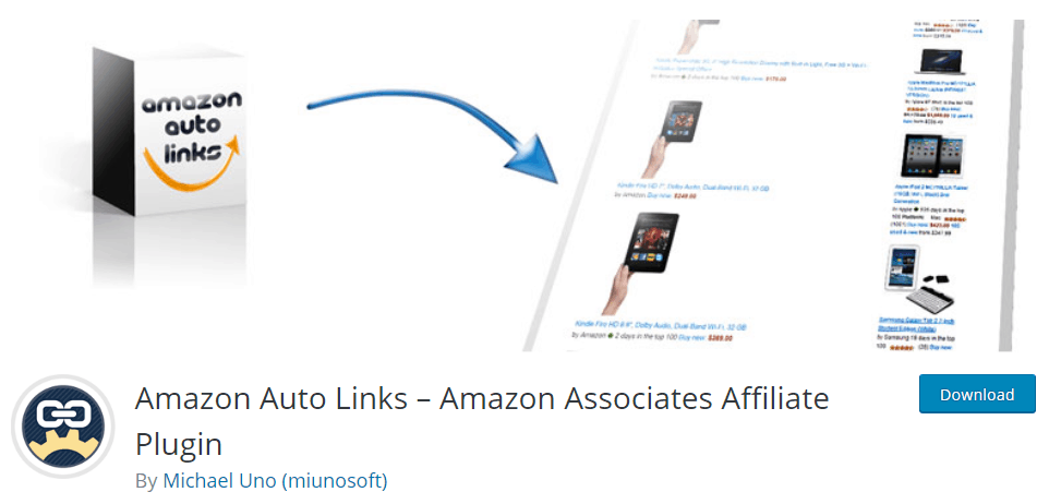 Amazon Auto Links WordPress plugin Affiliate