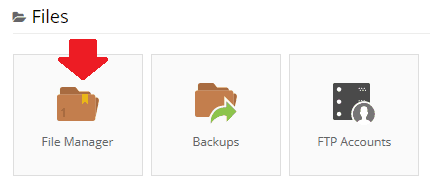 Open file manager in hPanel