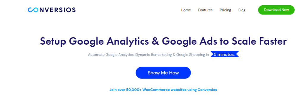 Conversios.io, a Google Analytics eCommerce tracking plugin