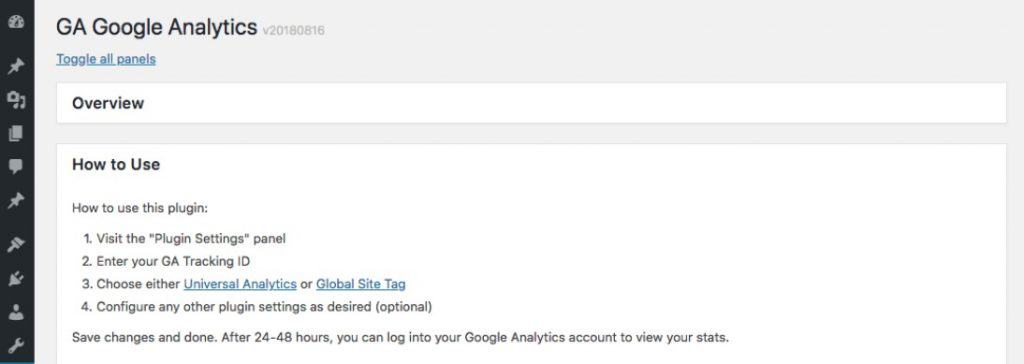 Plugin GA Google Analytics