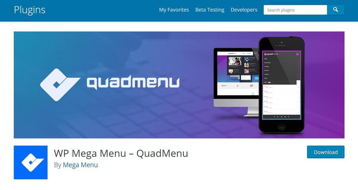 WP Mega Menu - QuadMenu