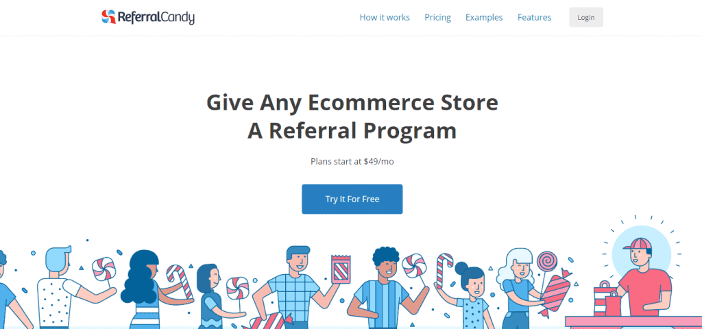 ReferralCandy trang landing page