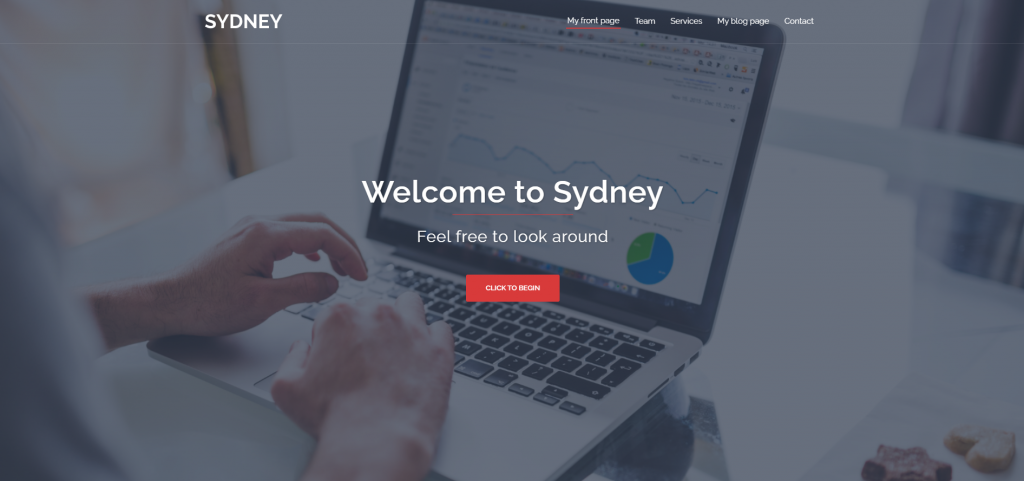 Screenshot of Sydney WordPress theme