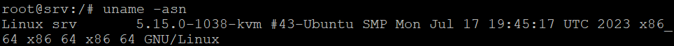 The uname command  with -asn options outputs the system information in Terminal