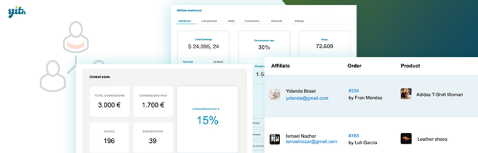 The banner of the YITH WooCommerce Affiliates plugin