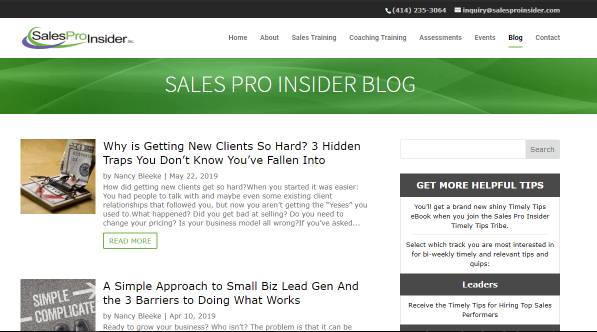 Sales Pro Insider Blog