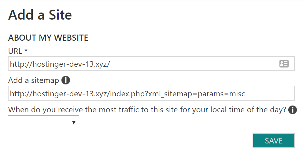 Submitting XML sitemap to Bing
