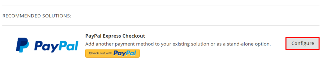 paypal configuration in magento