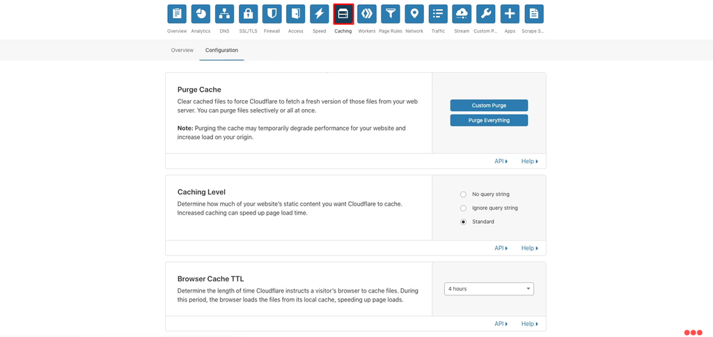 cloudflare configuration 