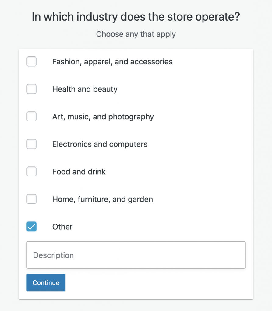 woocommerce industry set up 