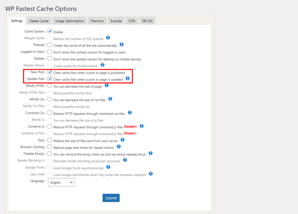 wp fastest options