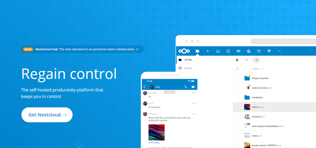 trang chủ NextCloud