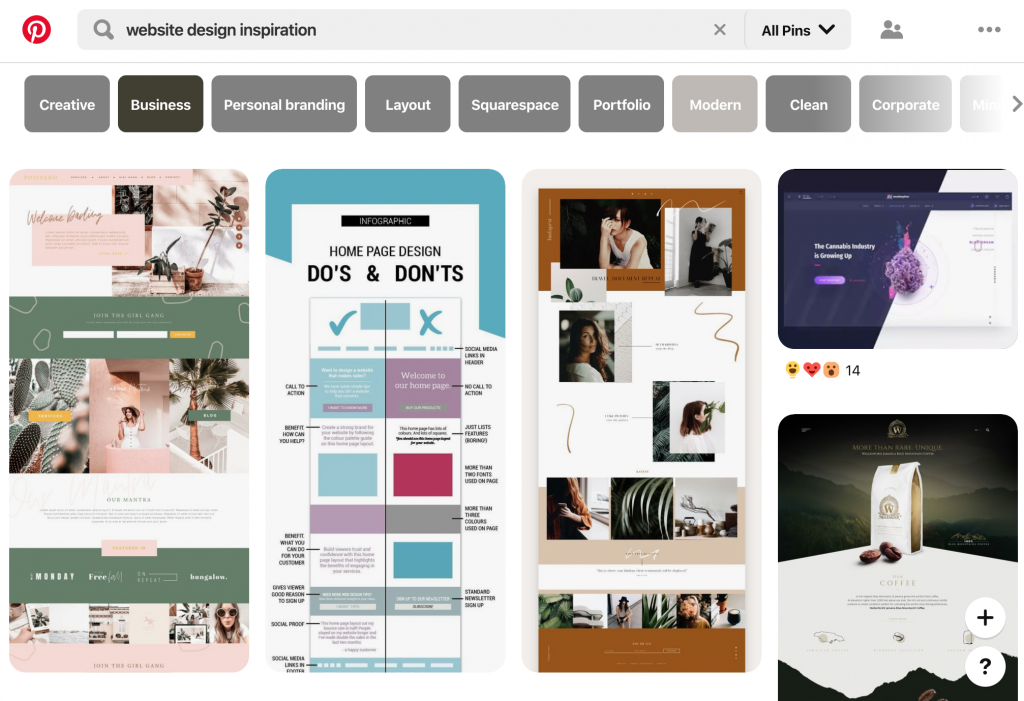 Pinterest, nơi tốt nhất để tìm cảm hứng thiết kế web