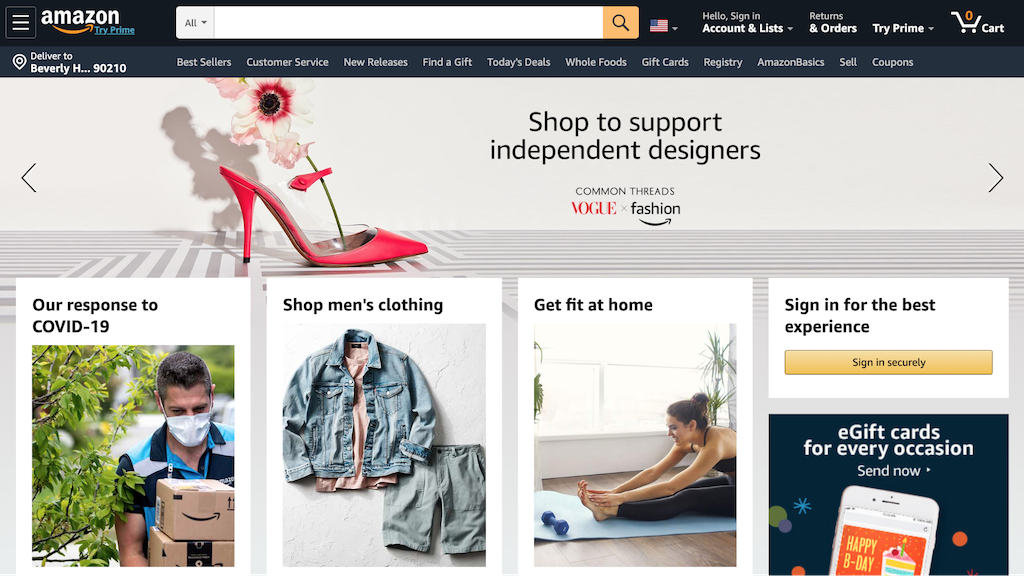 website ecommerce amazon examples example good sites should its user look