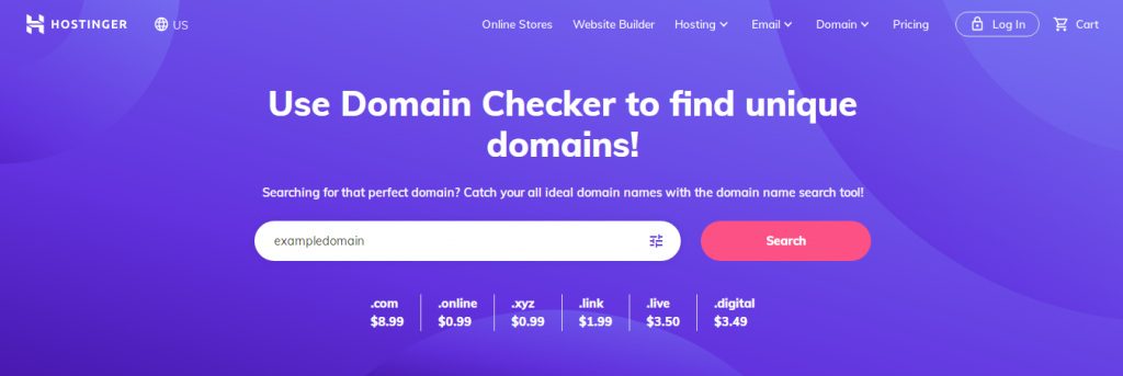 Hostinger domain checker