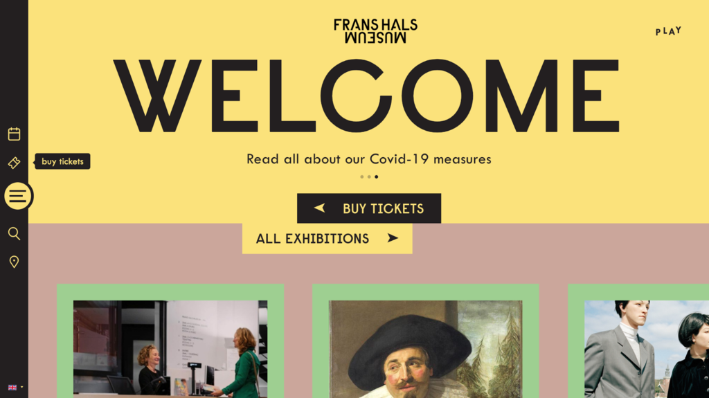 landing page do Frans Hals Museum