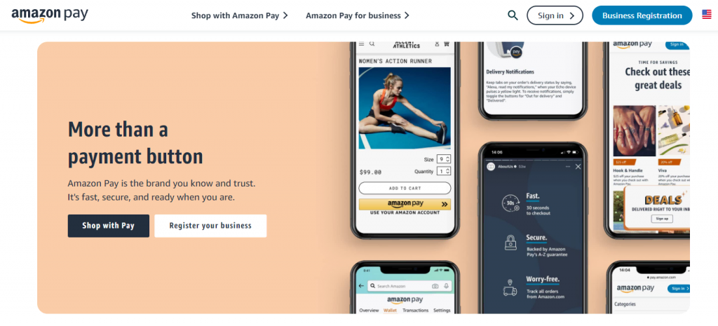 Amazon Pay, a fast and secure payment gateway
