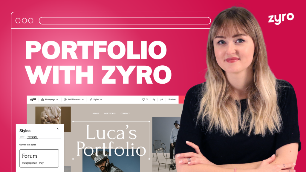 How to Make a Portfolio Website With Zyro – Simple & Easy