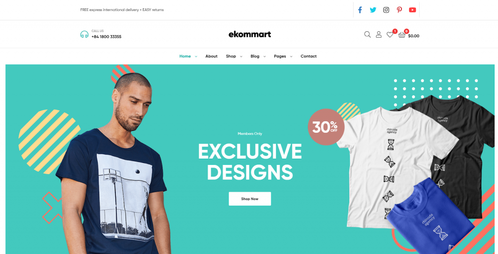 ekommart WordPress WooCommerce Theme