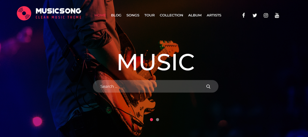WordPress theme Musicsong