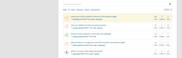 DW Question and Answer plugin homepage