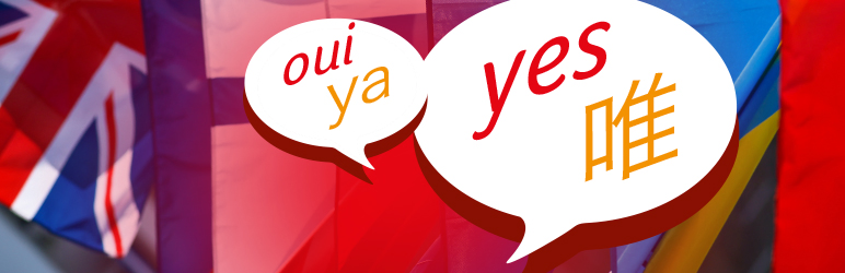xili translation plugin banner with country flags and "oui, ya, yes"