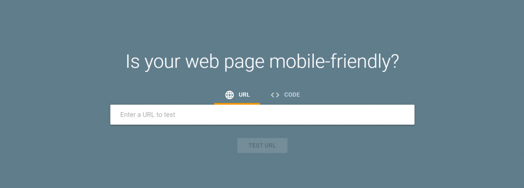 Google's mobile-friendly test tool