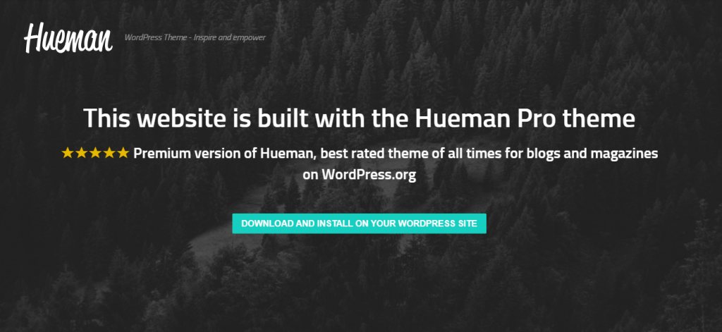 A demo of the Hueman WordPress theme