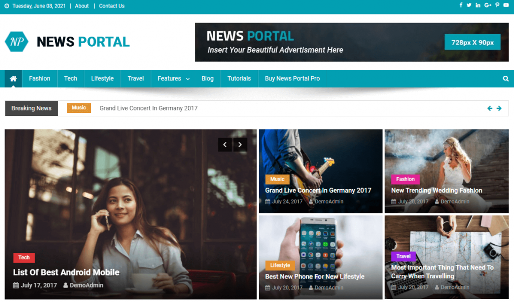 News Portal theme