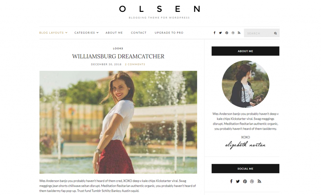 Olsen demo site