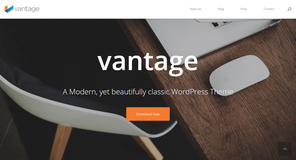 A demo of the Vantage WordPress theme.