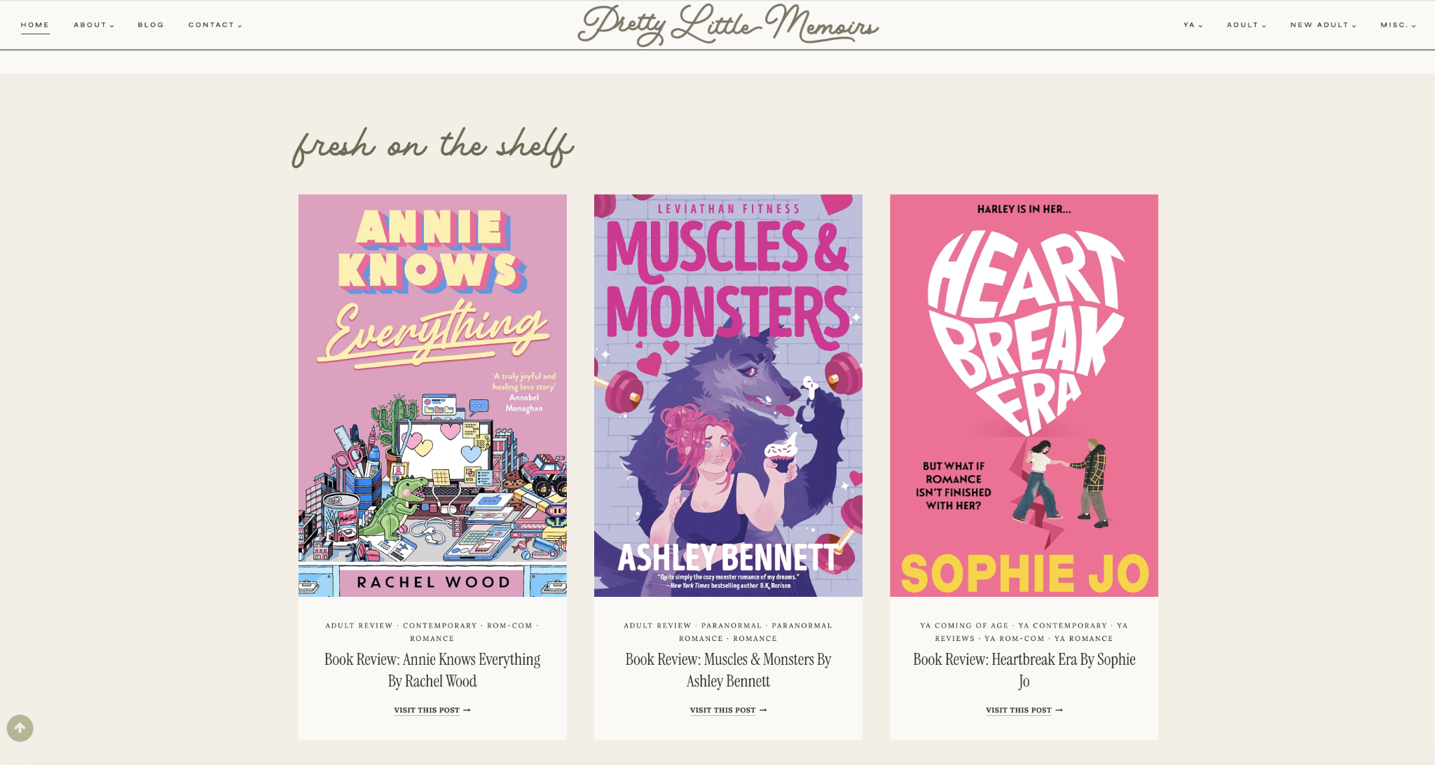 Pretty Little Memoirs book blog