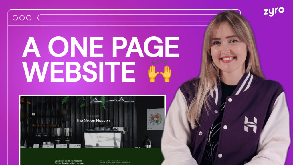 Create a One-Page Website in Less Than 10 Minutes – Video Tutorial