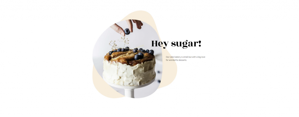 The preview of Sugaro website template by Hostinger Website Builder