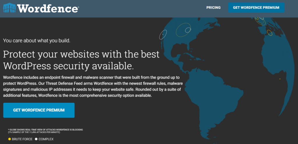 Wordfence plugin homepage